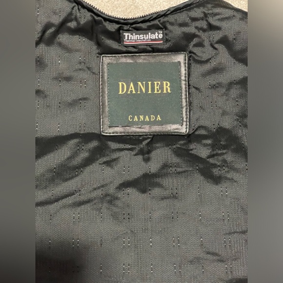 DANIER - Thinsulate (Thermal Insulation) for Women’s leather coats/jackets-Black - Picture 3 of 4